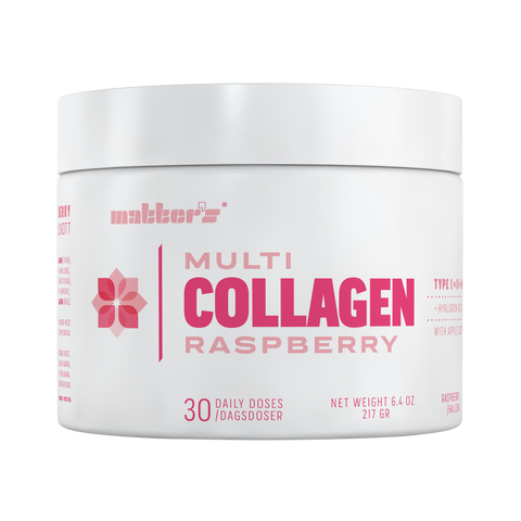 Multi-Collagen + Zink, Hyaluron, Vitamin C + ACV Hallon 217g
