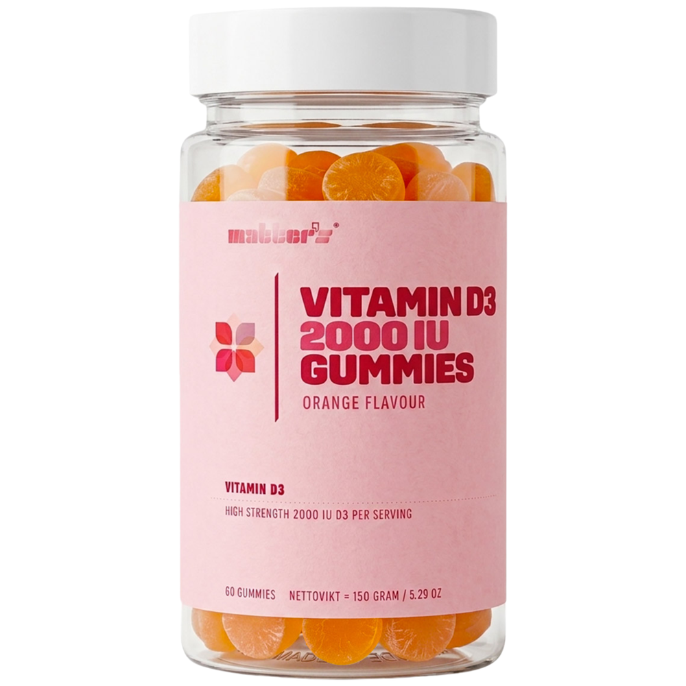 Vitamin D3 2000 IU 60 Gummies Apelsinsmak