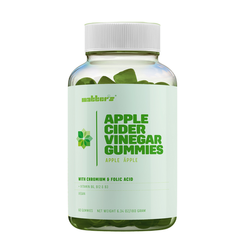 Apple Cider Vinegar Gummies + Krom, Folsyra, B3 + B6 60 Gummies