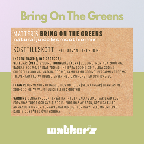 Bring On The Greens Supergreens + Superfoods 200 G